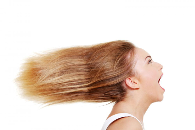 Woman worried about lice in your hair