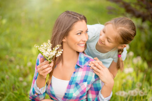 Happy mom with their dother